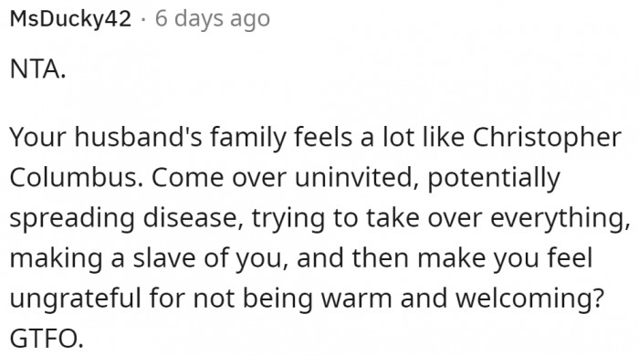 A Christopher Columbus-y family