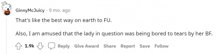 #8 The FU turned out to be good.