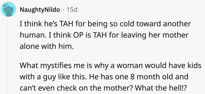 In another comment, people started to ask why OP is still with her boyfriend.