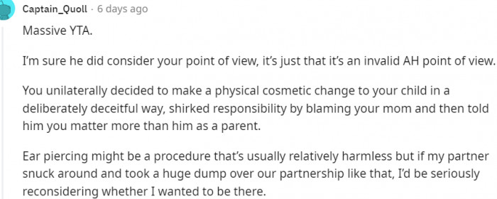 A totally wrong move