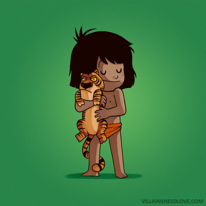 15. Mowgli and Shere Khan