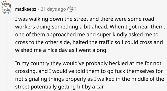 18. Thoughtful road workers