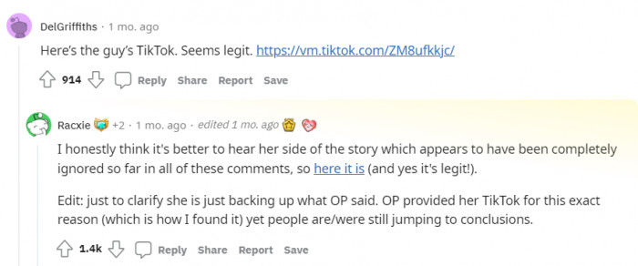 They Also Came in Clutch with OP and His Girlfriend's TikTok.