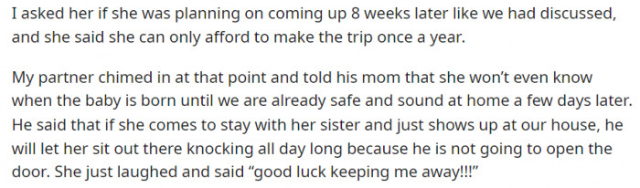 She wouldn't take NO for an answer.