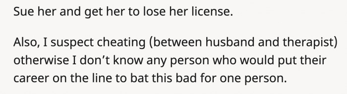 And here's another suspicion: they might be fooling her.