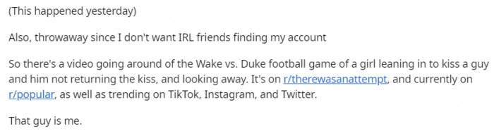 Okay, so here is the story.