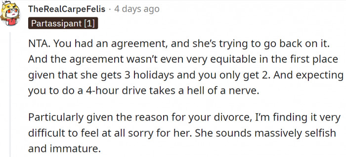 Her demands were rather unreasonable.