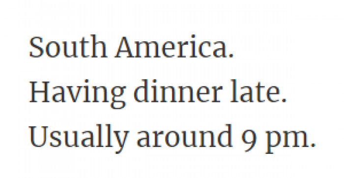 26. That's already bedtime for a lot of people.