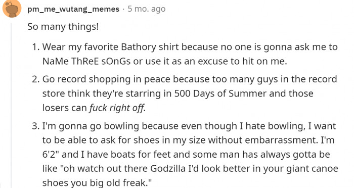 15. Wear a band shirt without someone threateningly asking, 