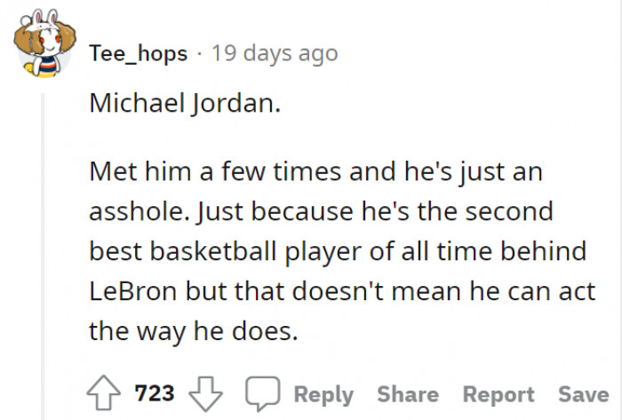 Jordan. Backed up with a personal experience.