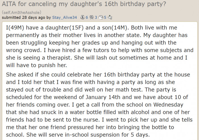 How the Daughter Got Herself into Trouble