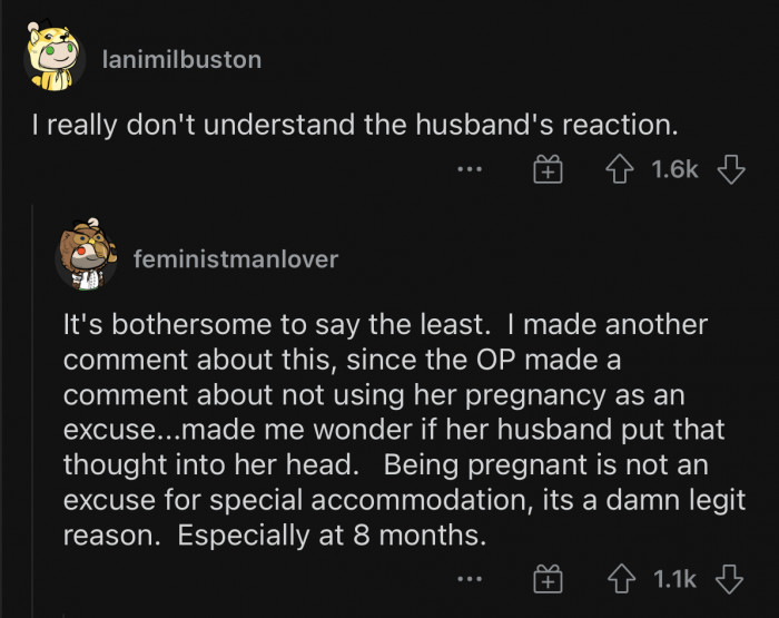 The man forced OP to do what she did by refusing to be a decent human being.