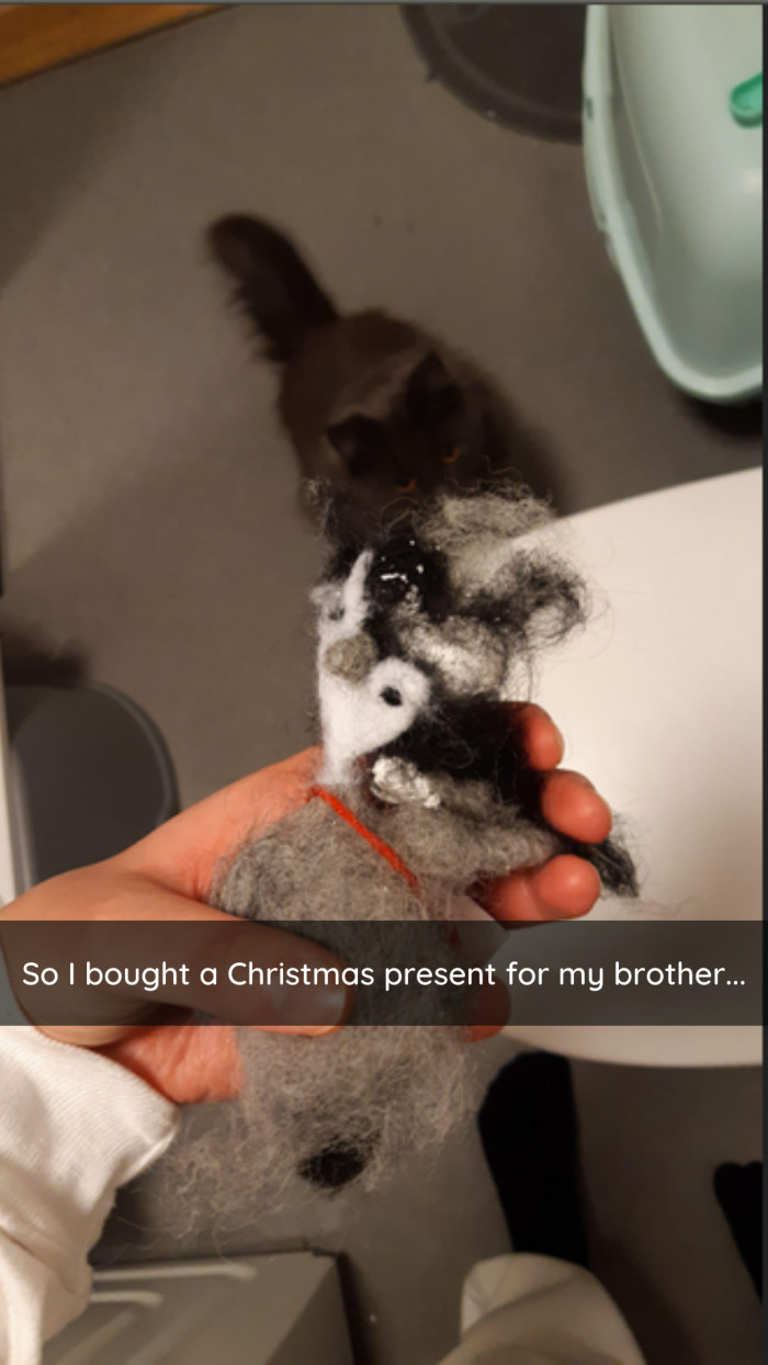 21. "Presents? Not for me? I don't think so."