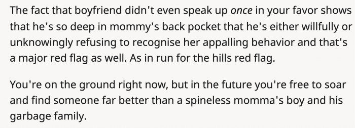 OP made the best possible choice by breaking up with her boyfriend after his cowardice.