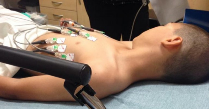 Tre was immediately taken to the hospital for treatment.