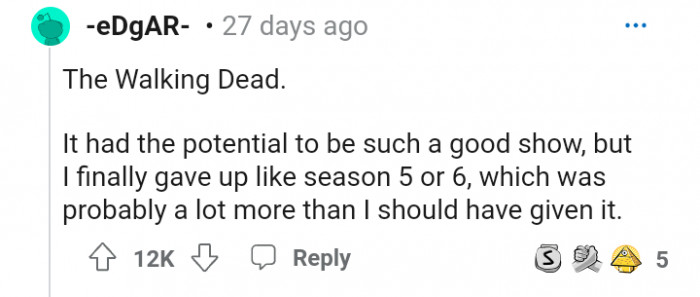 20. The Walking Dead