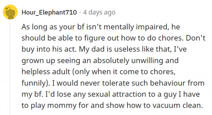 Oh, it's not just sexual attraction that we'll be losing for a guy like that.