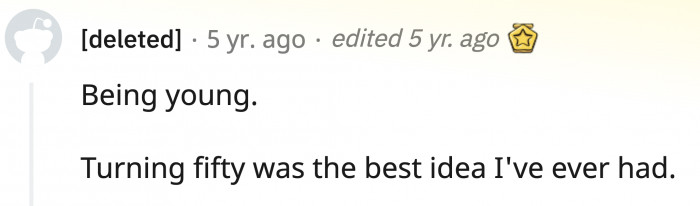 2. Women had to age to be treated nicely