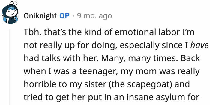 Apparently, OP has tried this in the past without much success...