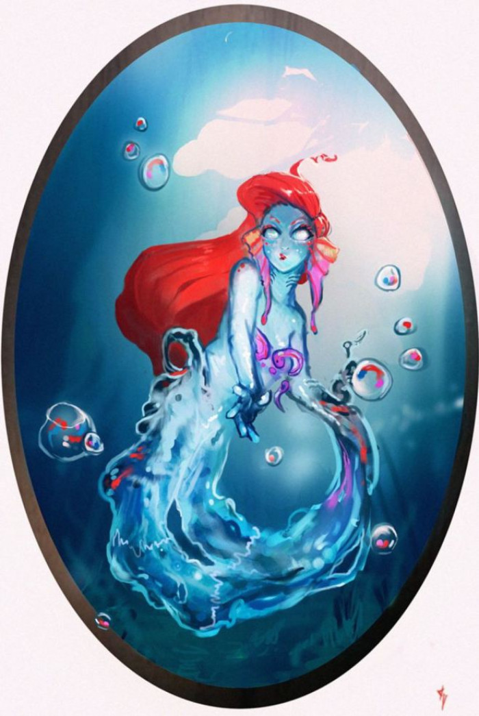 The princess of Atlantica or one of the princesses if you count all of Ariel’s sisters represents the water element. 