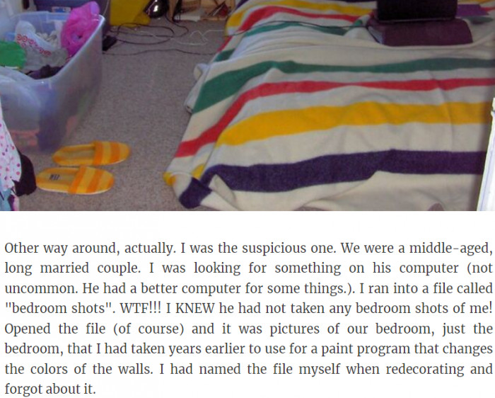 21. I was the suspicious one in this case.