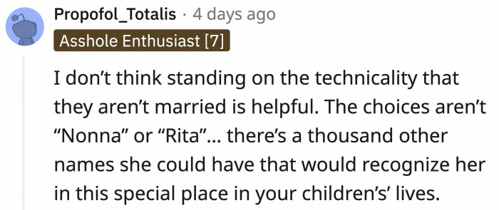 They're right; it's not 'either or.' OP could have chosen another name.