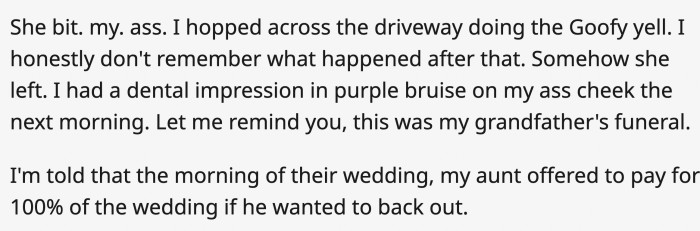 It's when you know you're REALLY not welcome in the family