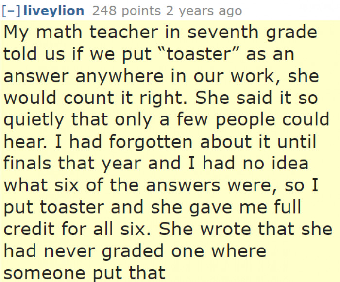 This is why you should listen to your teachers