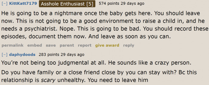 Redditors agree that the situation is only going to worsen once the baby arrives.