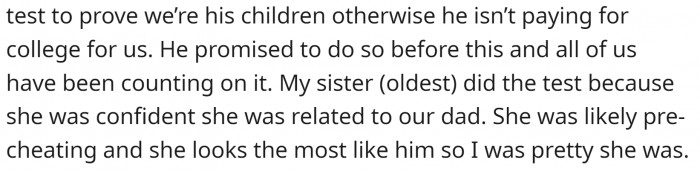 And he asked his kids to take a DNA test. Some of the kids did.