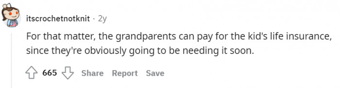Gift her a car this birthday and life insurance on her next one.