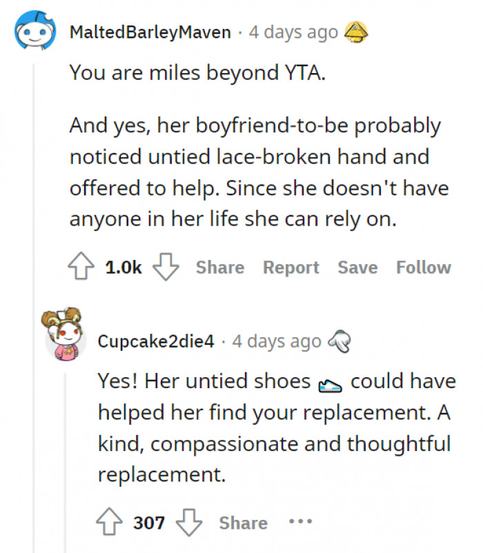 OP will truly regret this in the long run!