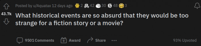 Reddit user u/Aquatax posed this question to the r/AskReddit community: