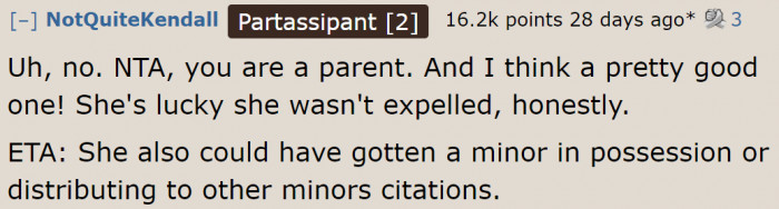 Redditors Believe the Dad Handled Discipline Well