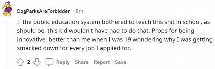 19. Rotten education system