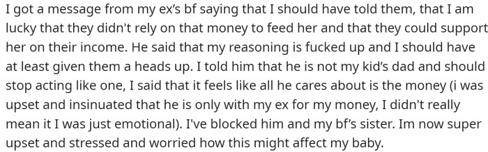 OP was contacted by a man living with her ex-boyfriend. He is also raising her daughter.