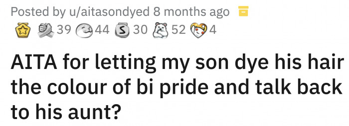 Enter OP's Conservative Sister...