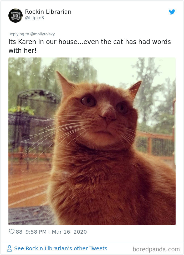 20. So over it, Karen.