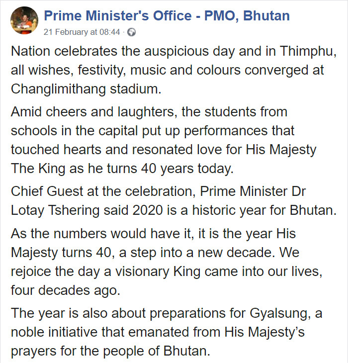 Woman’s comment on Bhutan PM’s birthday posts about adopting stray dogs.