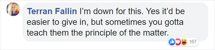 Sometimes you have to teach your kids a tough love lesson