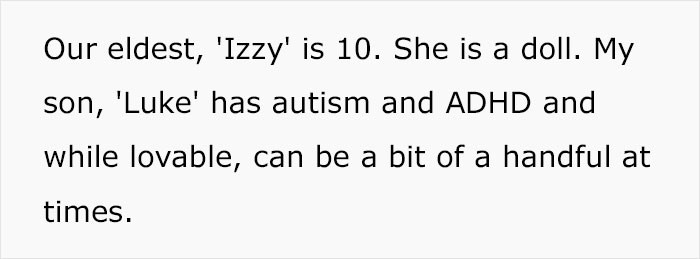 She has four kids, one of them with autism and ADHD