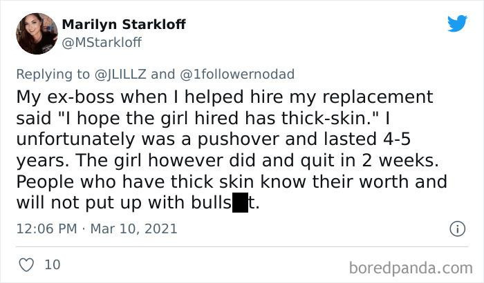 2. Do you have thick skin?