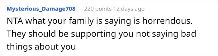 This is not what family is about.