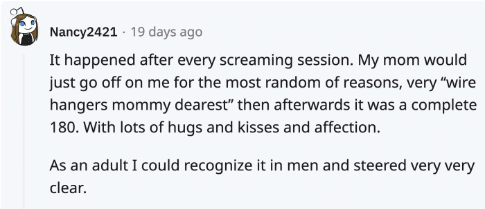 And it might be driven by guilt...