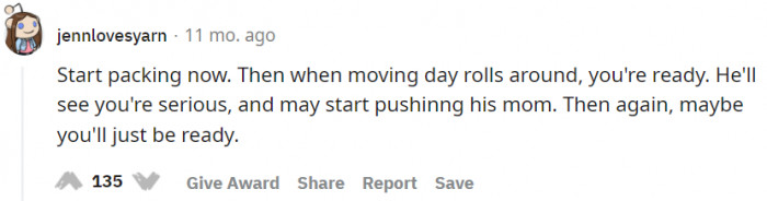 According to some, OP should be prepared either way.