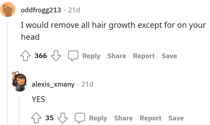 It would save us our salon costs.