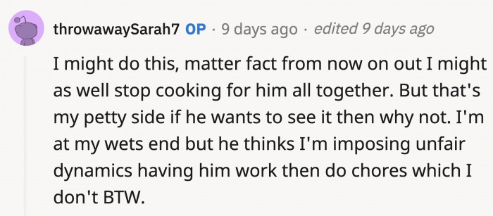 If she wanted to be more petty, there are plenty of ways to put that into action.