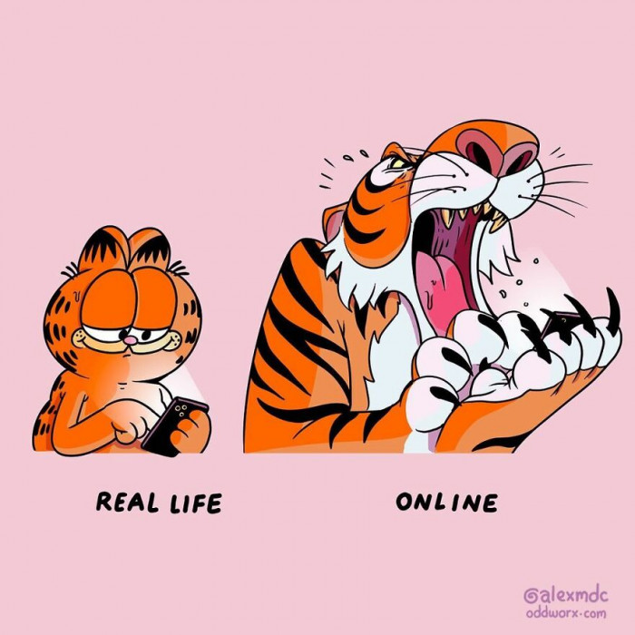 21. Real life VS Online