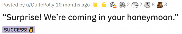 Well, not so pleasant surprise.