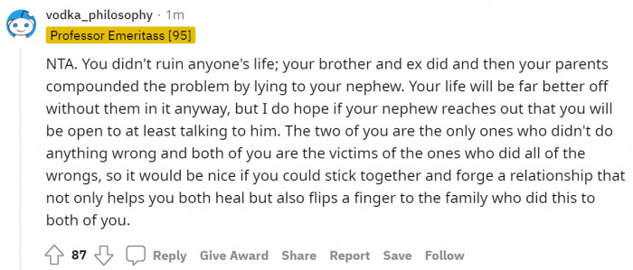 #12 You and your nephew are the victims of this lie.